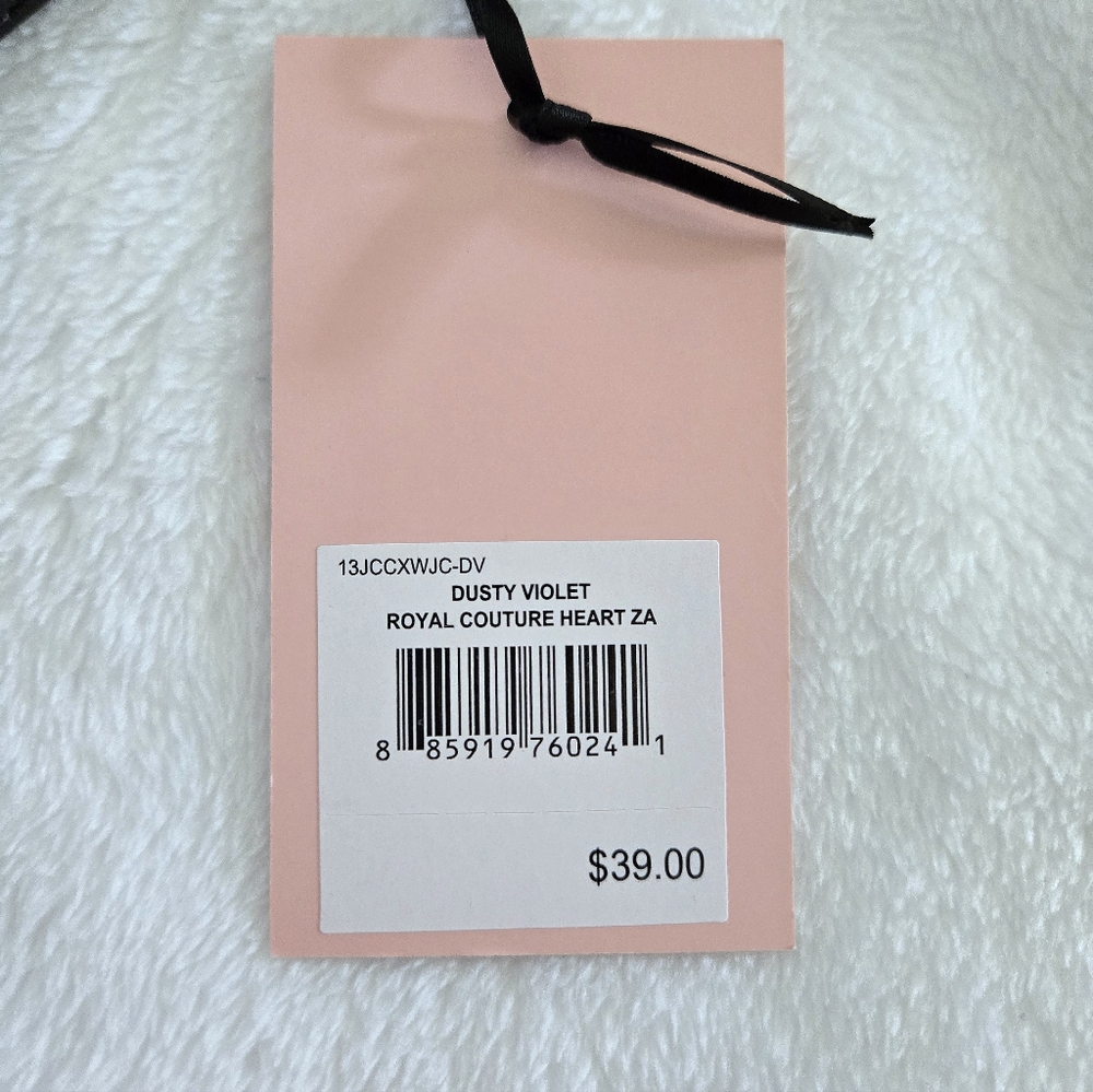 Juicy🍊 Couture Dusty Violet💜 Royal👑 Couture Heart🩷 Zip Around Coin Purse - Picture 16 of 16